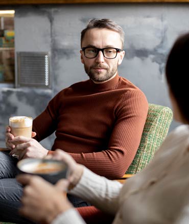 man learning about emotion regulation during psychotherapy