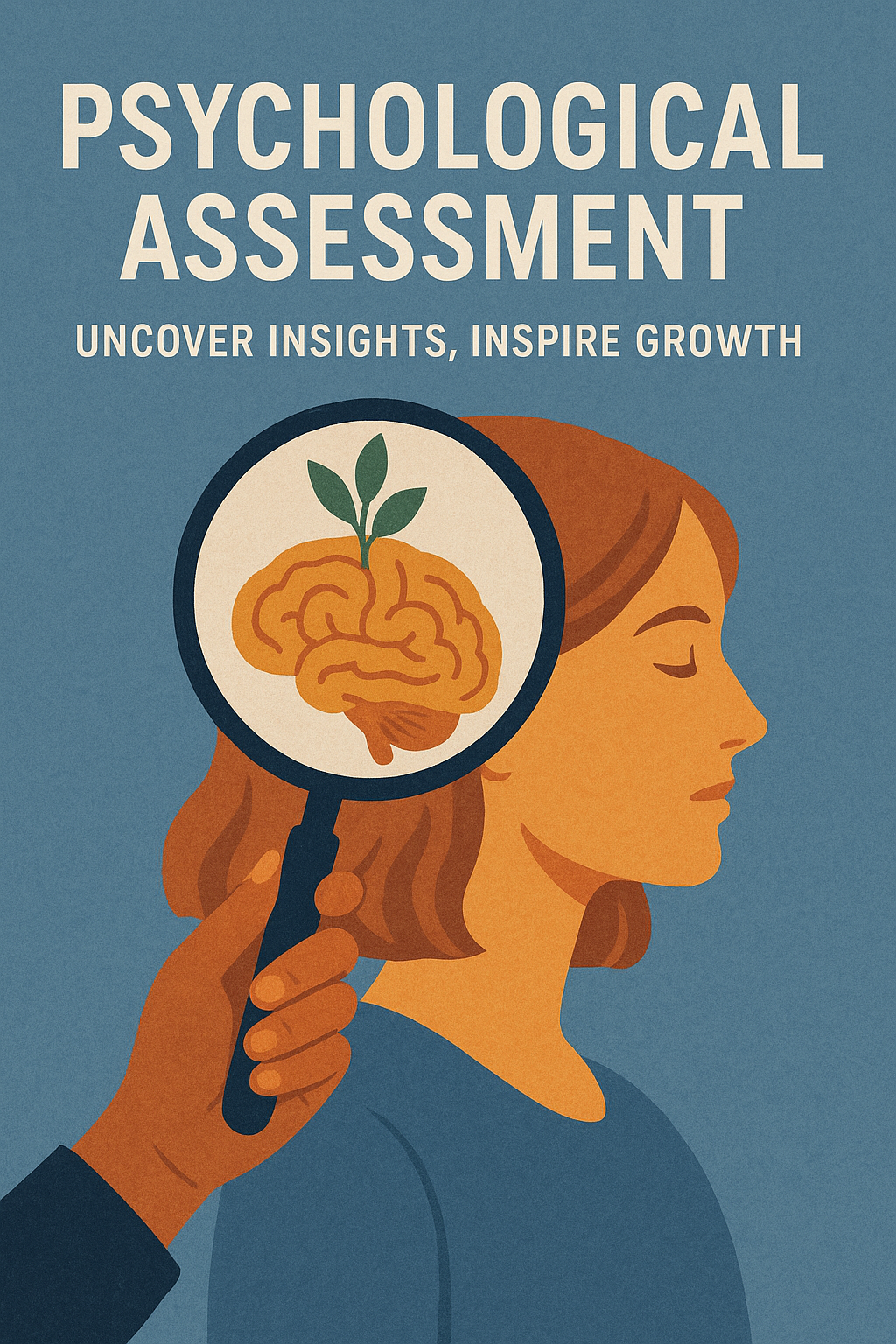 visual concept of psychological assessment for mental health and personal growth